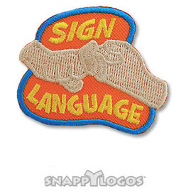 snappylogos !Sign Language Friends Sign Fun Patch (6831)
