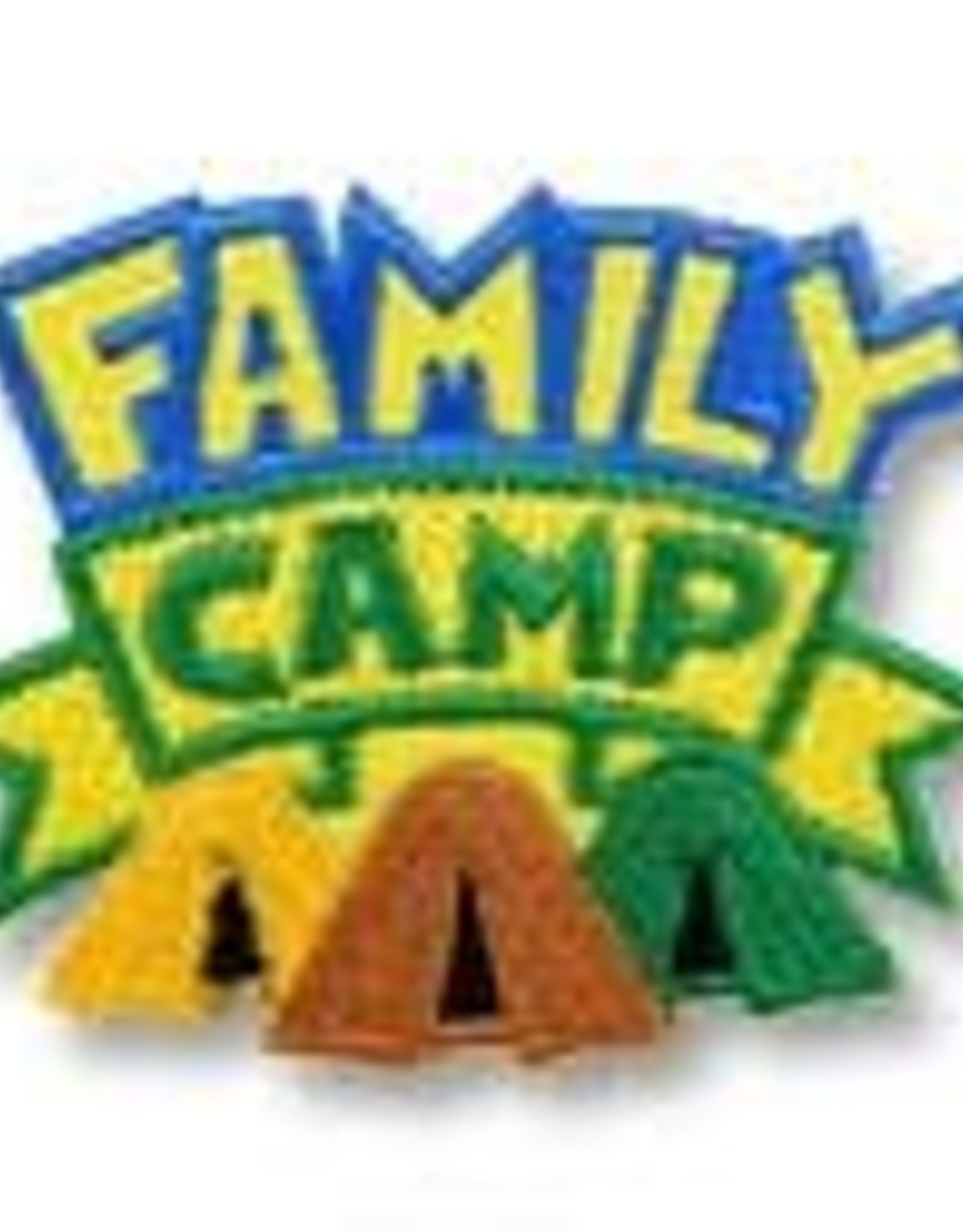 snappylogos Family Camp with Tents Fun Patch (6832)