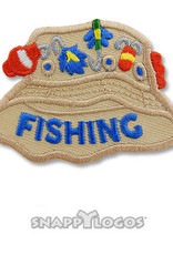 snappylogos Fishing Hat w/ Lures Fun Patch (7103)
