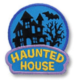 snappylogos Blue Haunted House Fun Patch (6701)