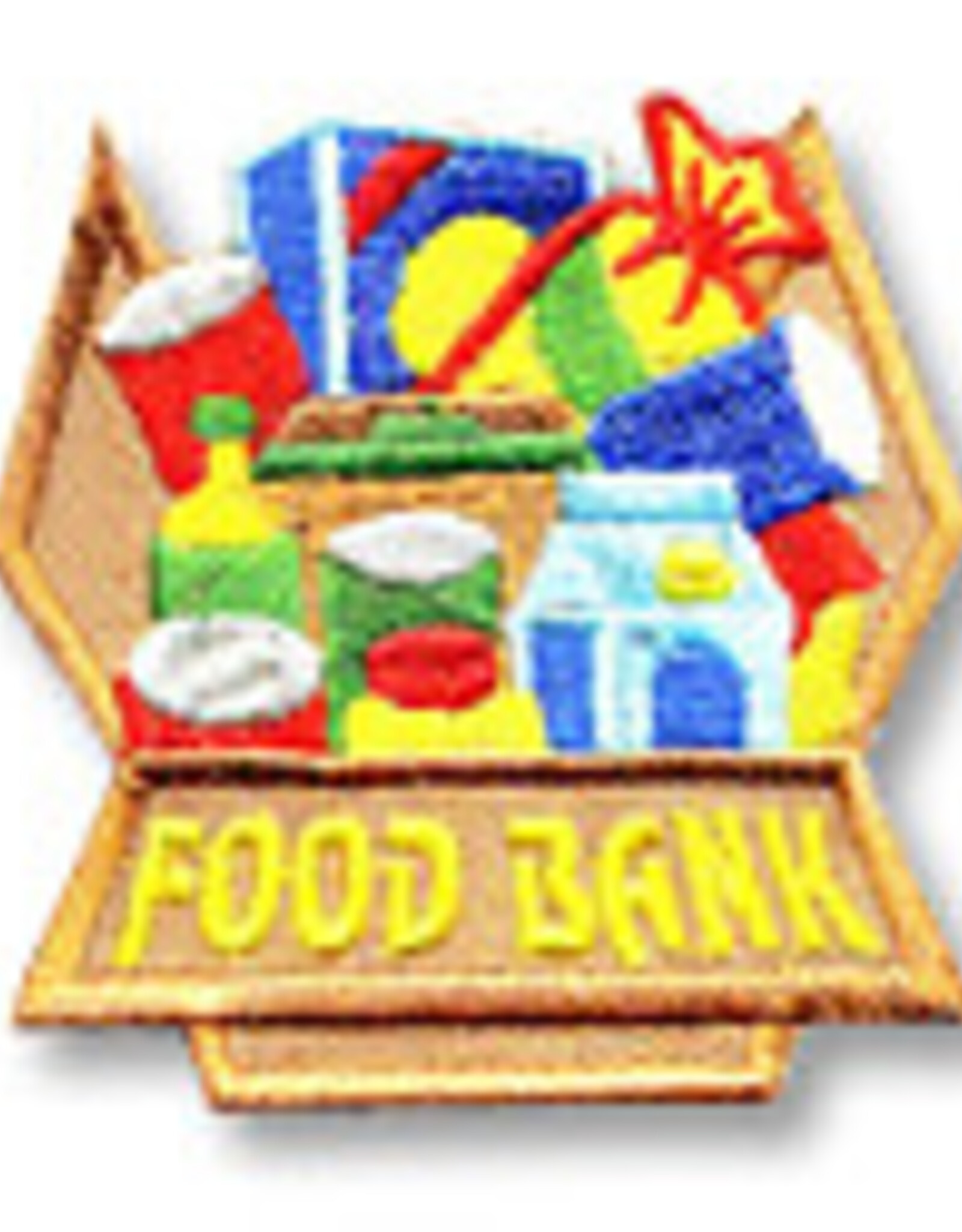 snappylogos Food Bank Box of Food Fun Patch (5149)