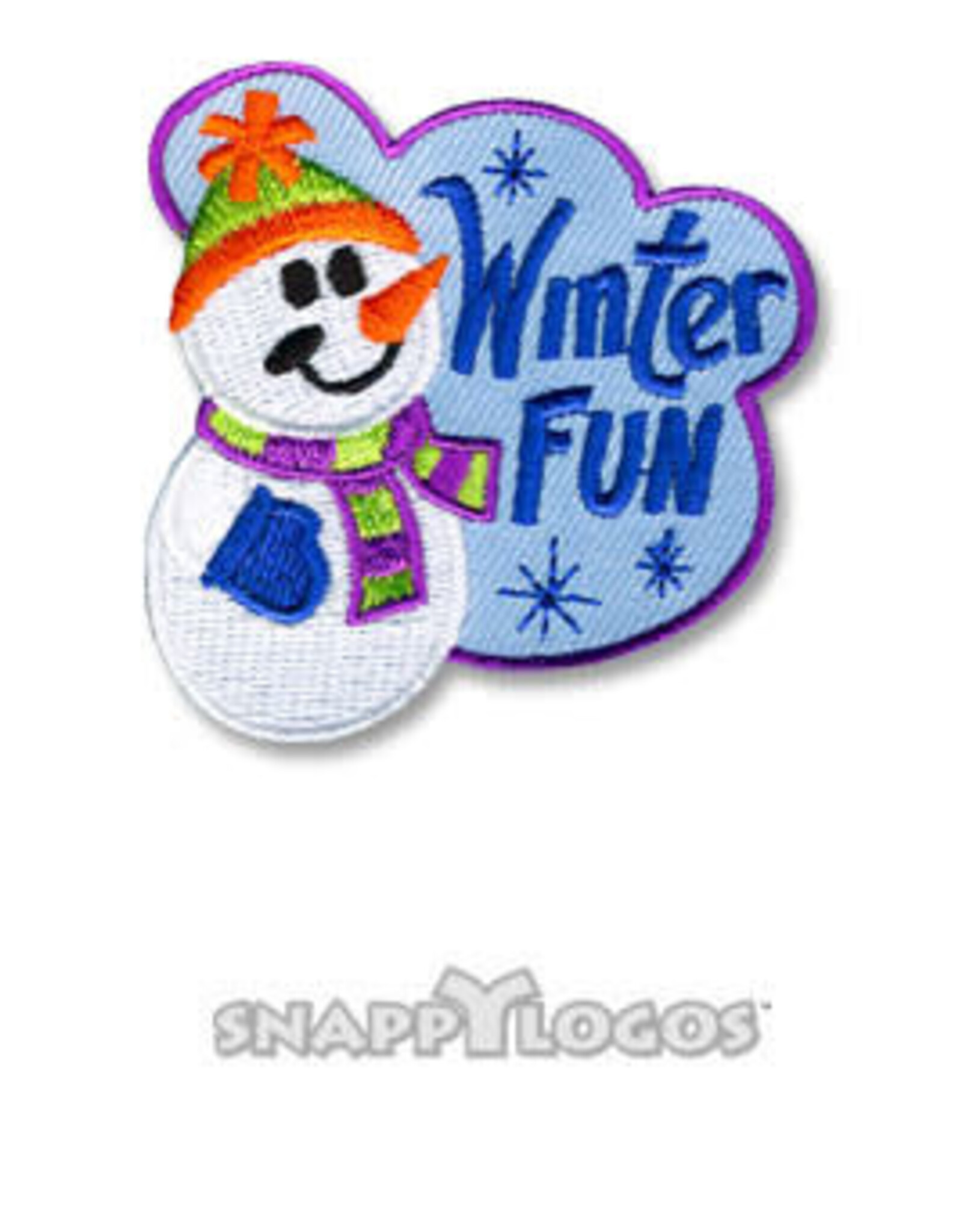 snappylogos Winter Fun Snowman Fun Patch (7586)