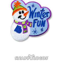 snappylogos Winter Fun Snowman Fun Patch (7586)