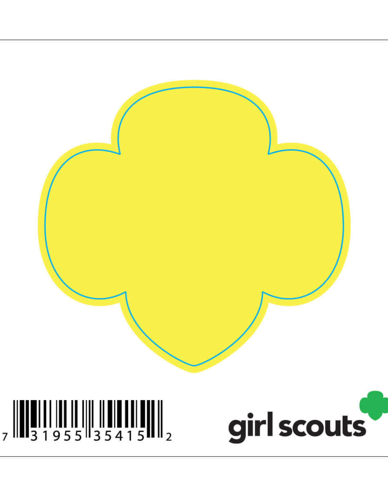 Trefoil Decal - Yellow