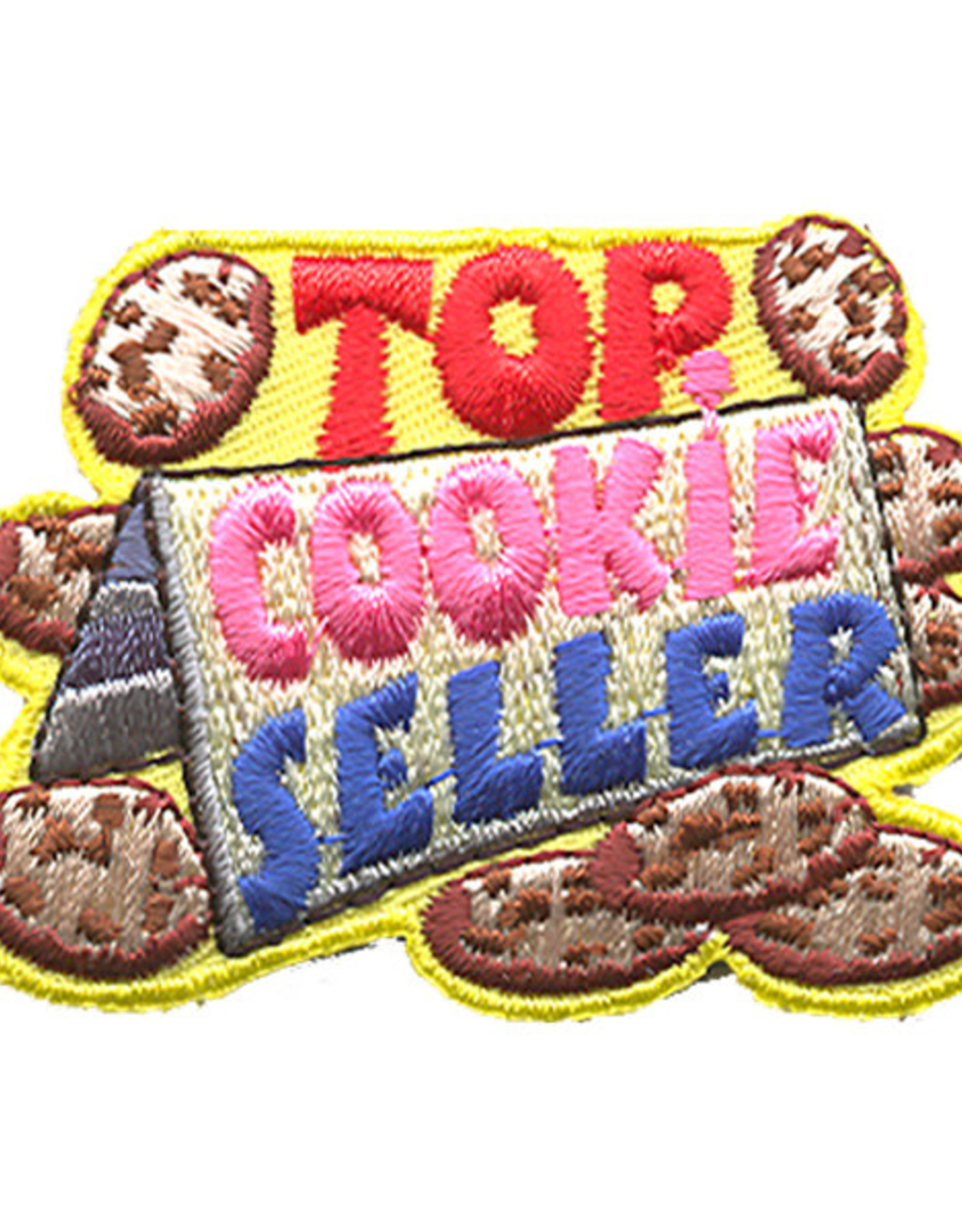 Advantage Emblem & Screen Prnt Top Cookie Seller Fun Patch /w sign and cookies