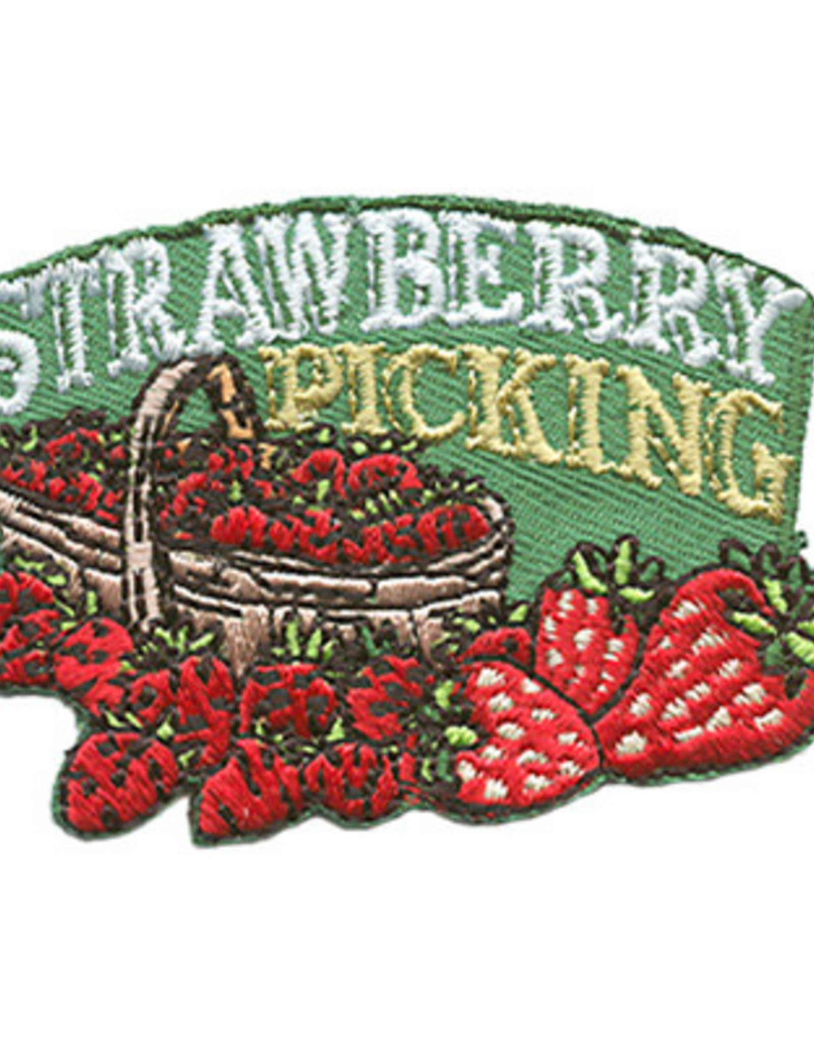 Advantage Emblem & Screen Prnt Strawberry Picking Fun Patch
