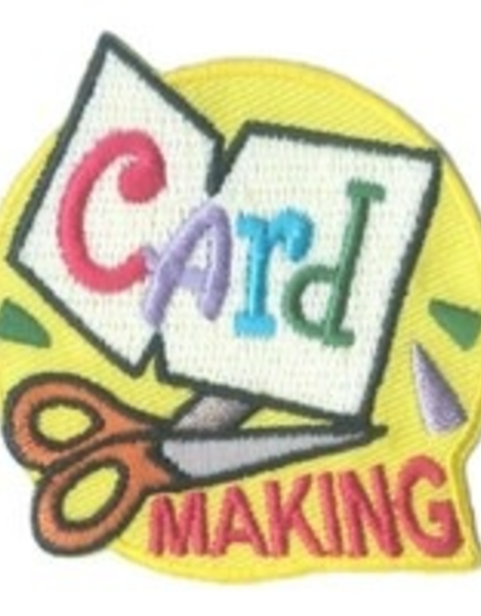 Advantage Emblem & Screen Prnt Card Making (Scissors) Fun Patch