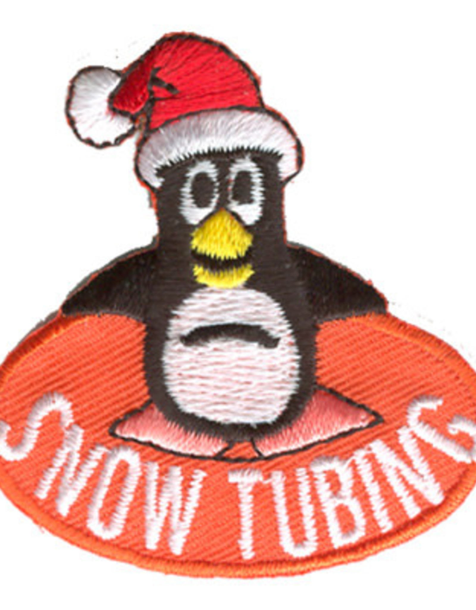 Advantage Emblem & Screen Prnt Snow Tubing Penguin Fun Patch