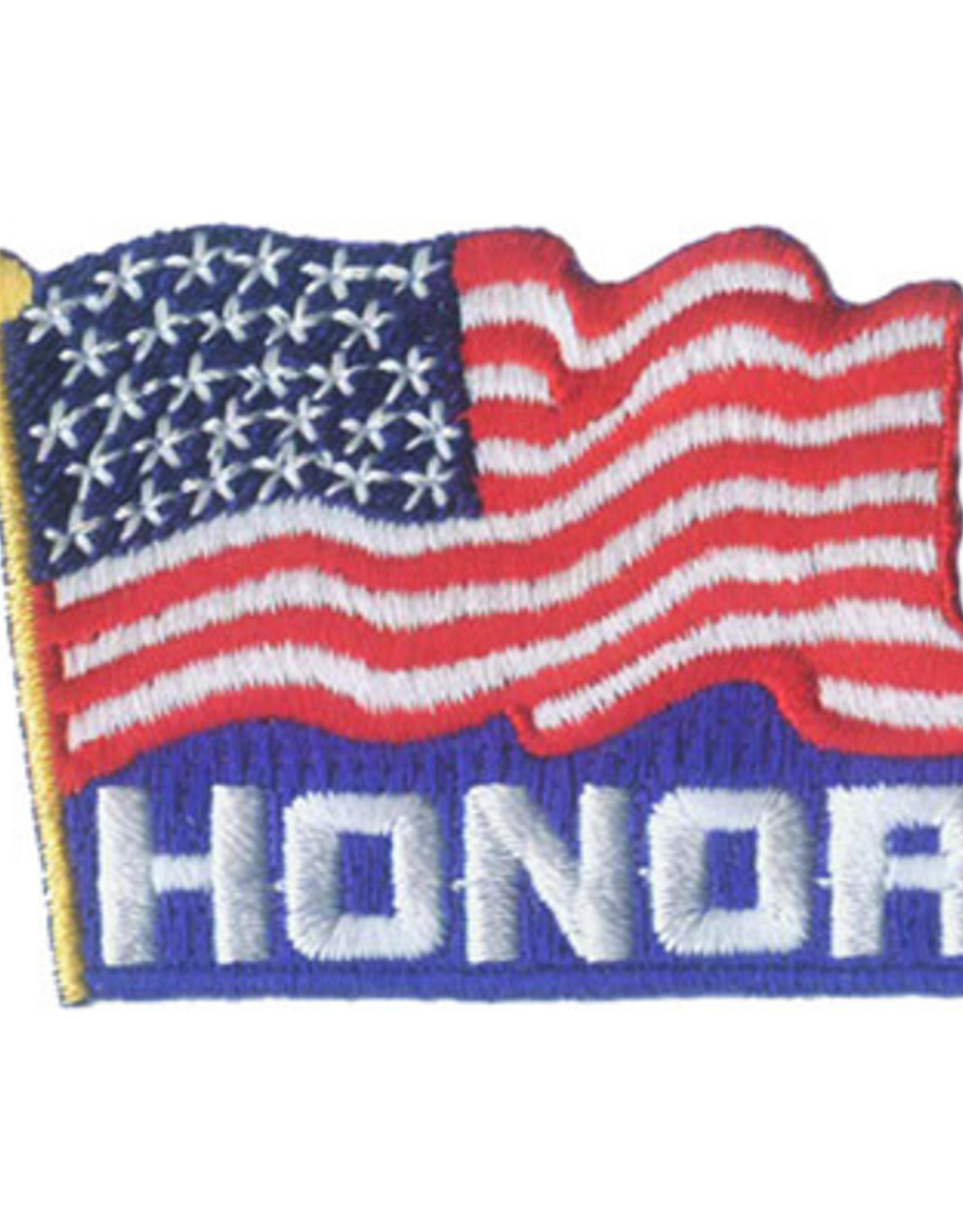 Advantage Emblem & Screen Prnt Honor (American Flag) Fun Patch