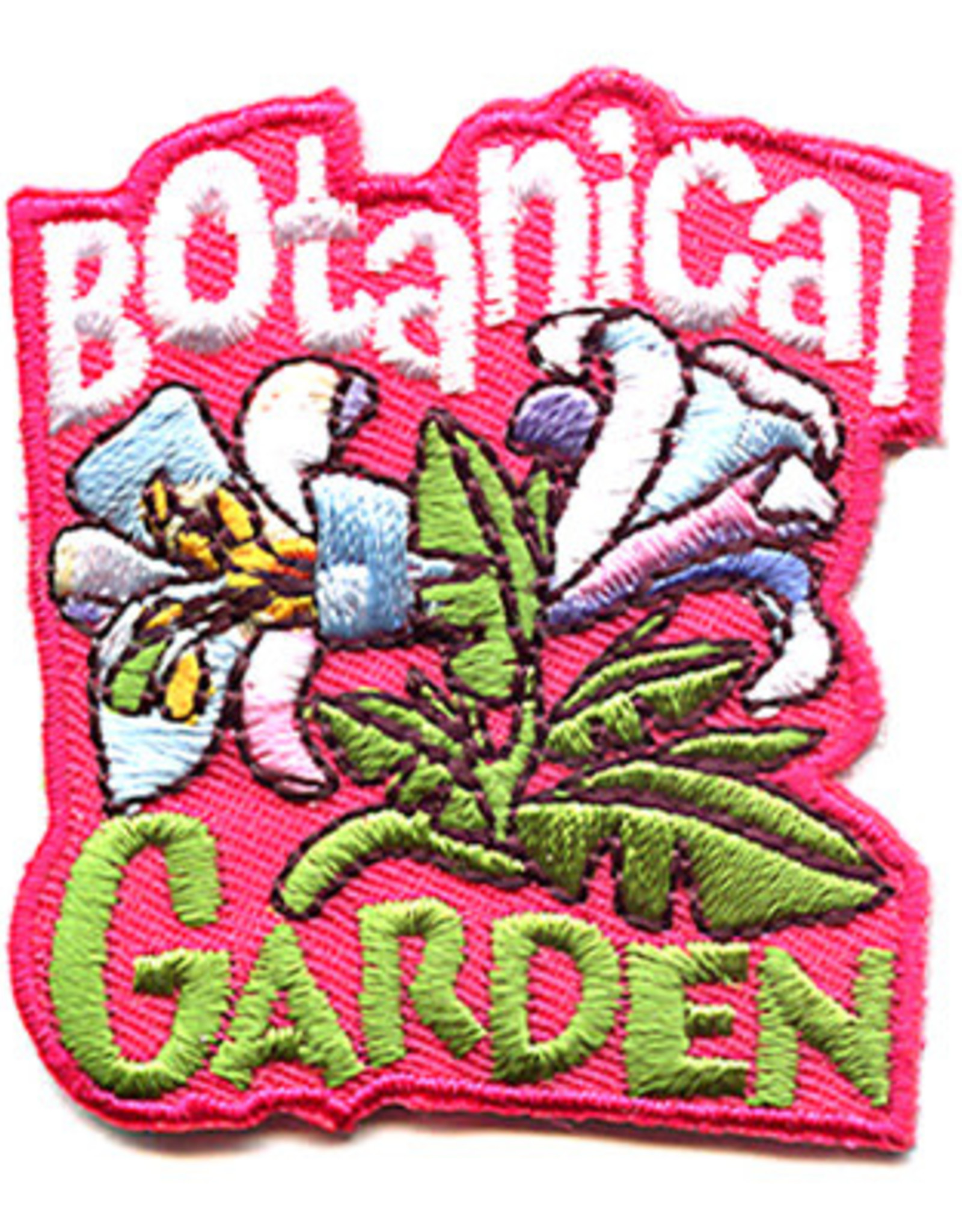 Advantage Emblem & Screen Prnt *Botanical Garden w/ Lilies Fun Patch