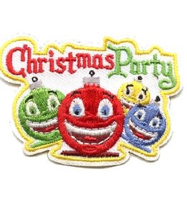 Advantage Emblem & Screen Prnt Christmas Party (Ornaments) Fun Patch