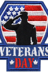 Advantage Emblem & Screen Prnt Veteran's Day Salute Fun Patch