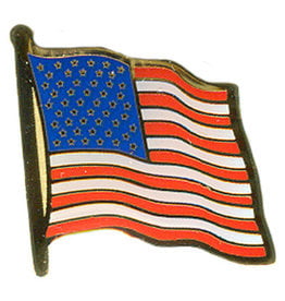 Advantage Emblem & Screen Prnt American Flag Pin