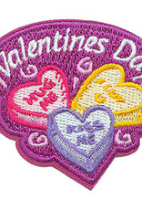 Advantage Emblem & Screen Prnt Valentine's Day Candy Hearts Patch