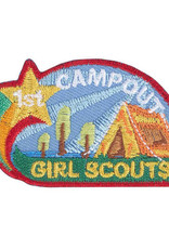 GSUSA First Camp Out Iron-On Patch