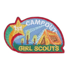 GSUSA First Camp Out Iron-On Patch