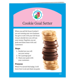 GIRL SCOUTS OF THE USA Daisy Cookie Goal Setter Requirements Pamphlet