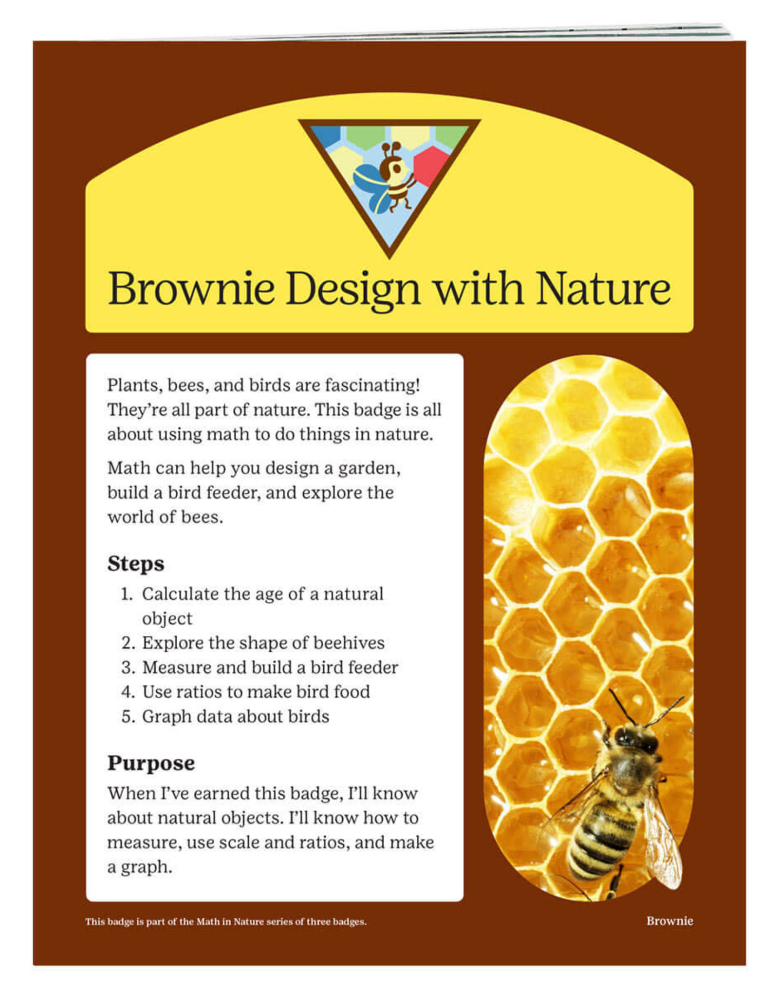 GIRL SCOUTS OF THE USA Brownie Design With Nature Requirements Pamphlet
