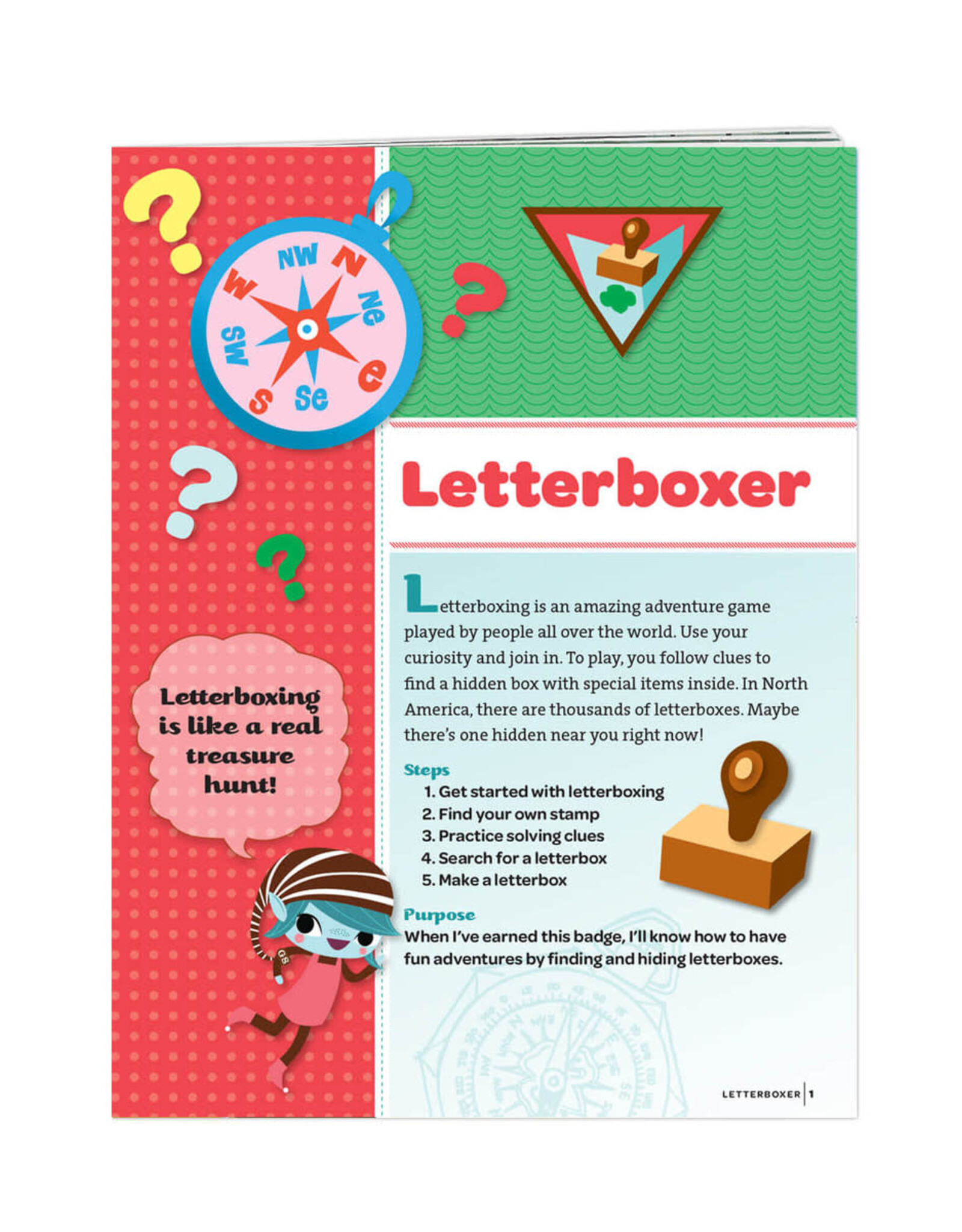 GSUSA Brownie Letterboxer Badge Requirements Pamphlet