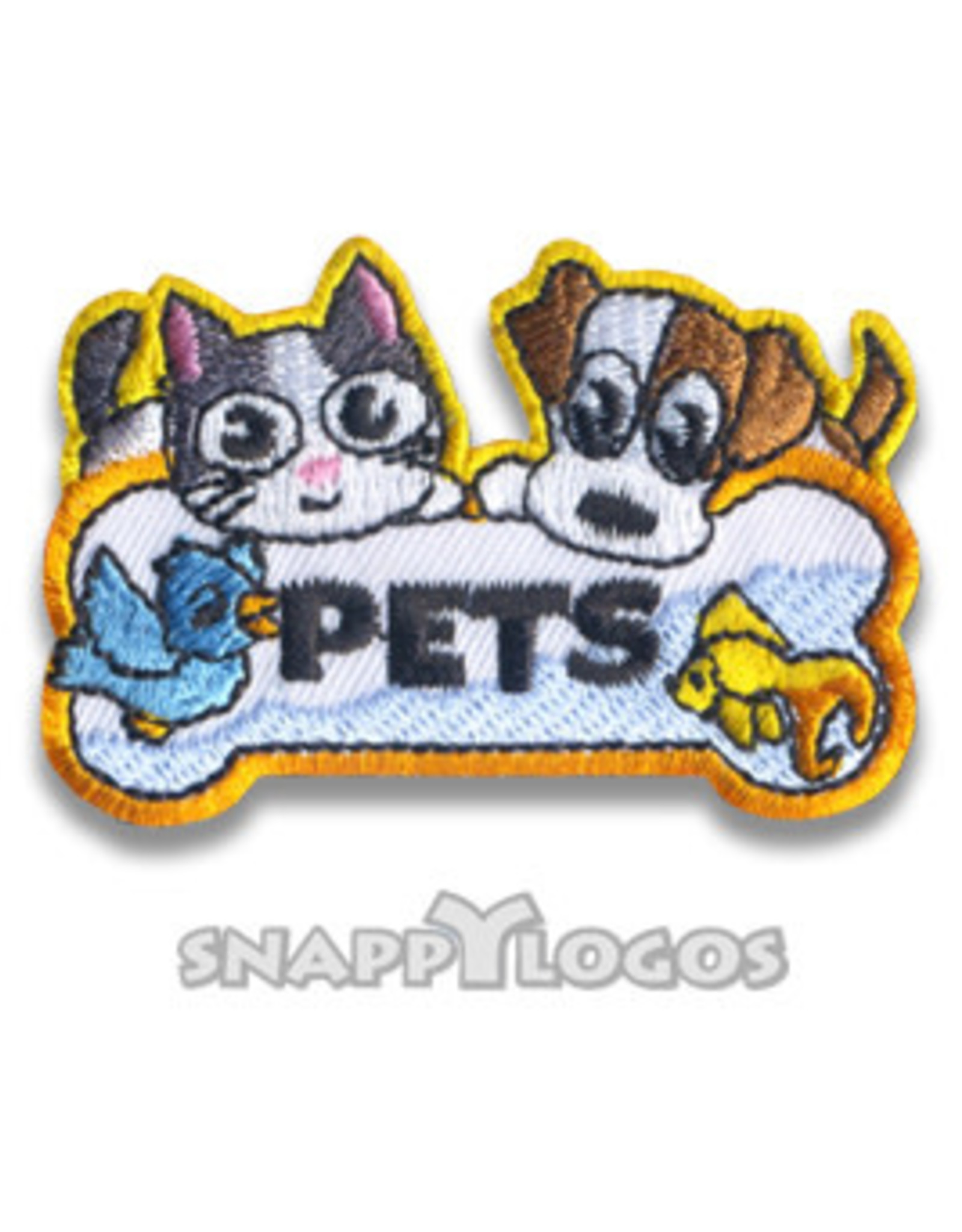 snappylogos Snappylogo Pets /w bone Fun patch (8202)