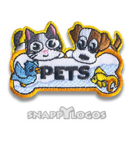 snappylogos Snappylogo Pets /w bone Fun patch (8202)