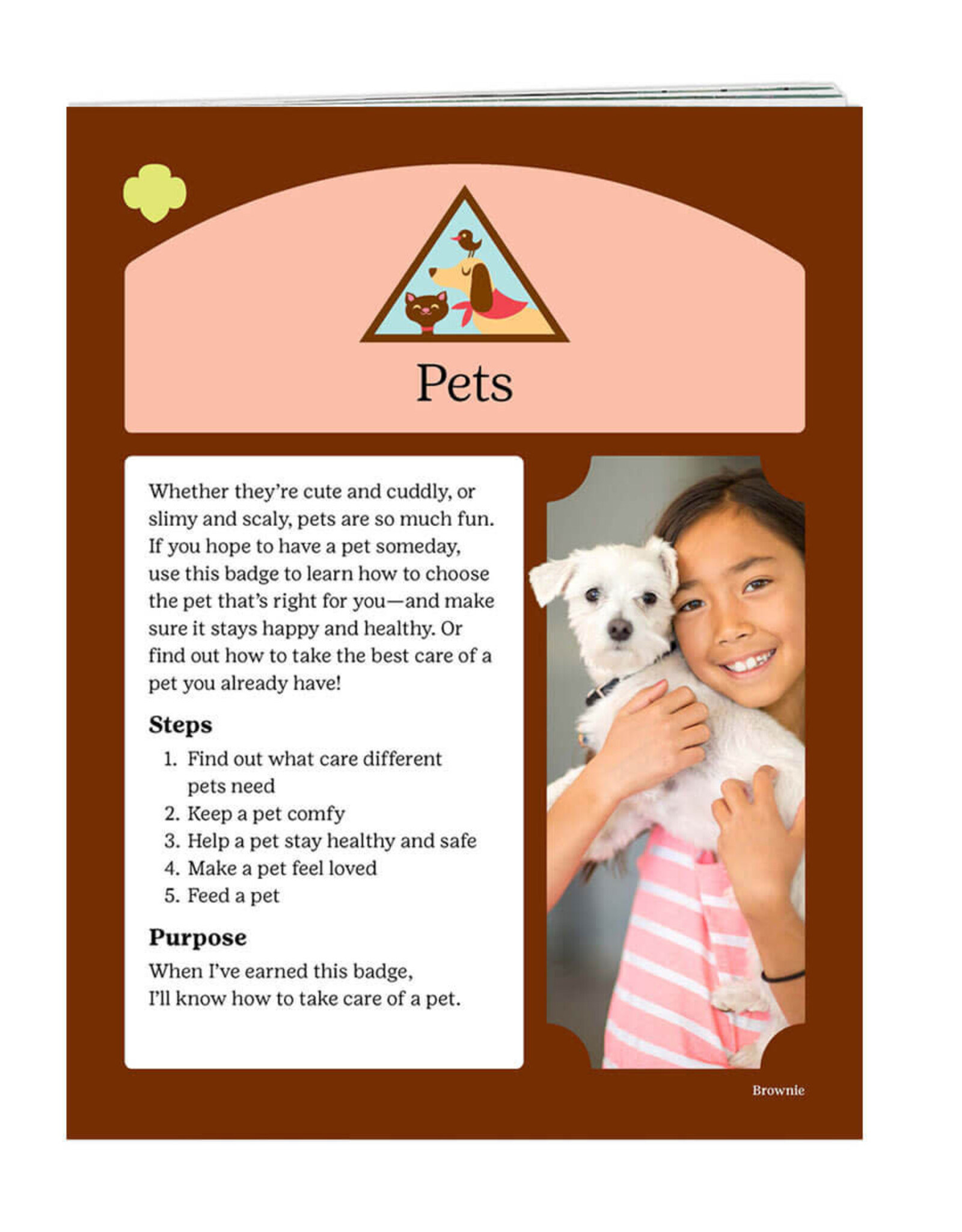 GSUSA Brownie Pets Badge Requirements Pamphlet