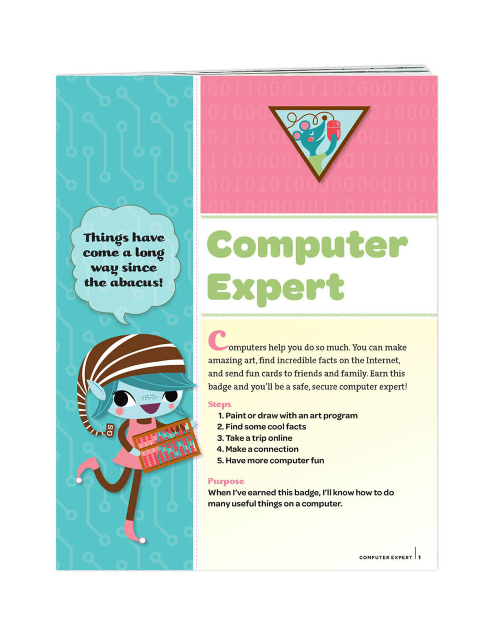 GSUSA Brownie Computer Expert Badge Requirements Pamphlet