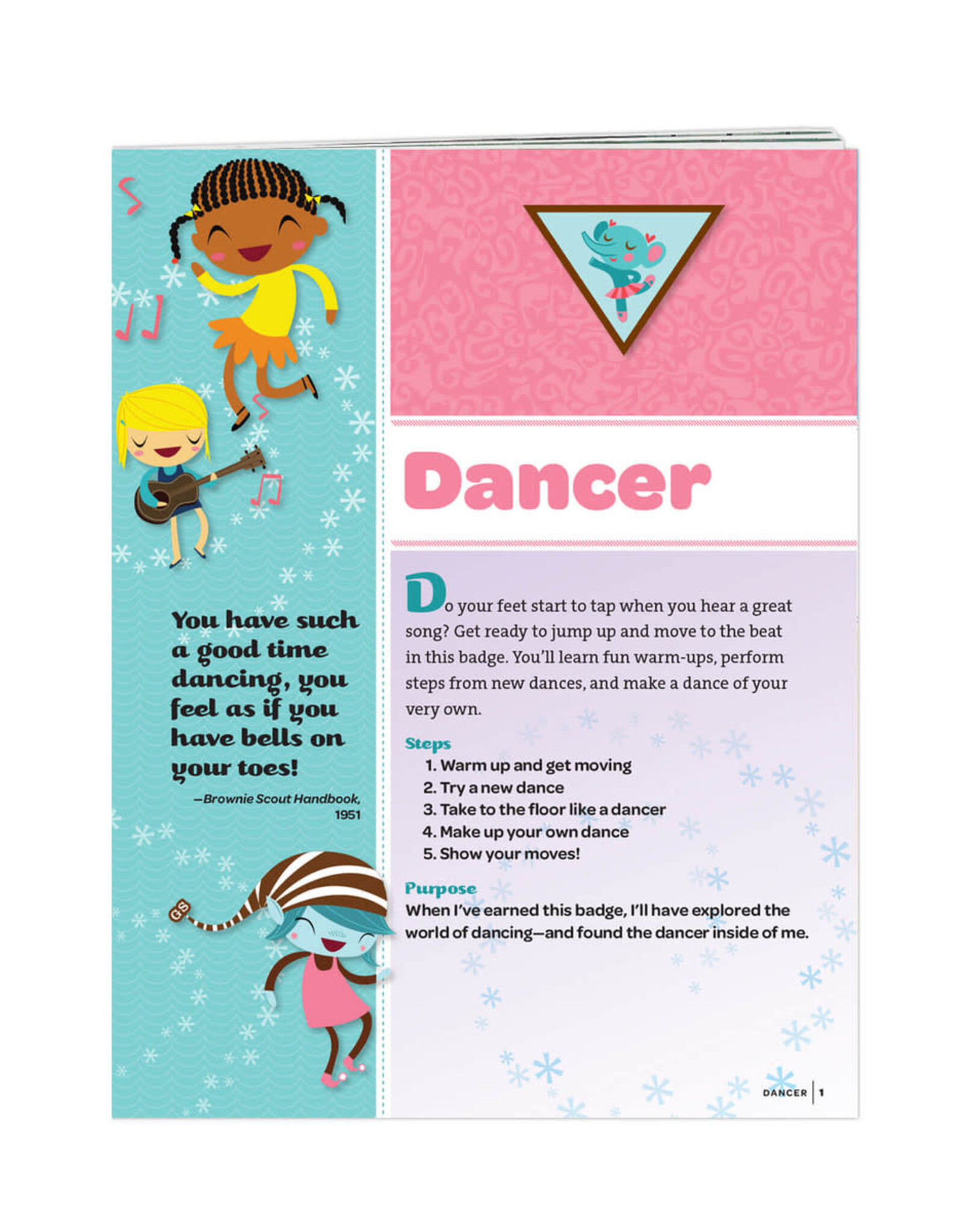 GSUSA Brownie Dancer Badge Requirements Pamphlet