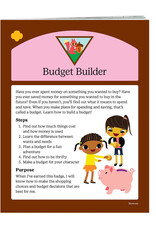 GSUSA Brownie Budget Builder Badge Requirements Pamphlet