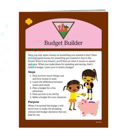 GSUSA Brownie Budget Builder Badge Requirements Pamphlet