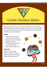 GIRL SCOUTS OF THE USA Brownie Cookie Decision Maker Badge Requirements Pamphlet