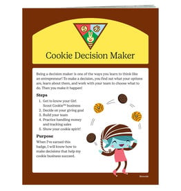 GIRL SCOUTS OF THE USA Brownie Cookie Decision Maker Badge Requirements Pamphlet