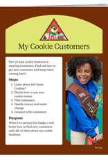 GIRL SCOUTS OF THE USA Brownie My Cookie Customers Badge Requirements Pamphlet