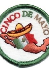 Advantage Emblem & Screen Prnt Cinco de Mayo Map Fun Patch