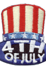 Advantage Emblem & Screen Prnt 4th of July (Top Hat) Fun Patch