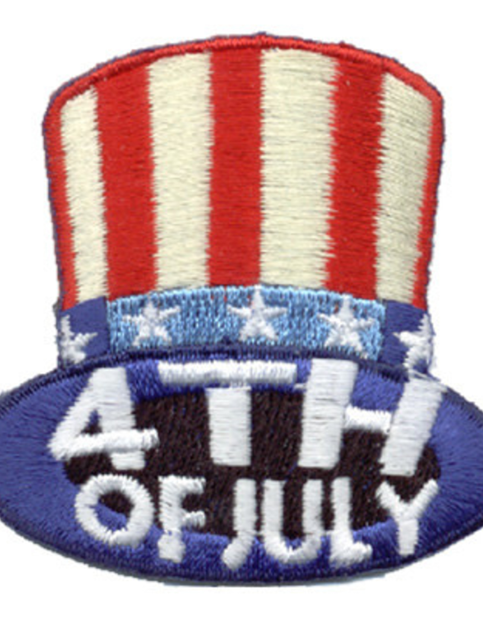 Advantage Emblem & Screen Prnt 4th of July (Top Hat) Fun Patch