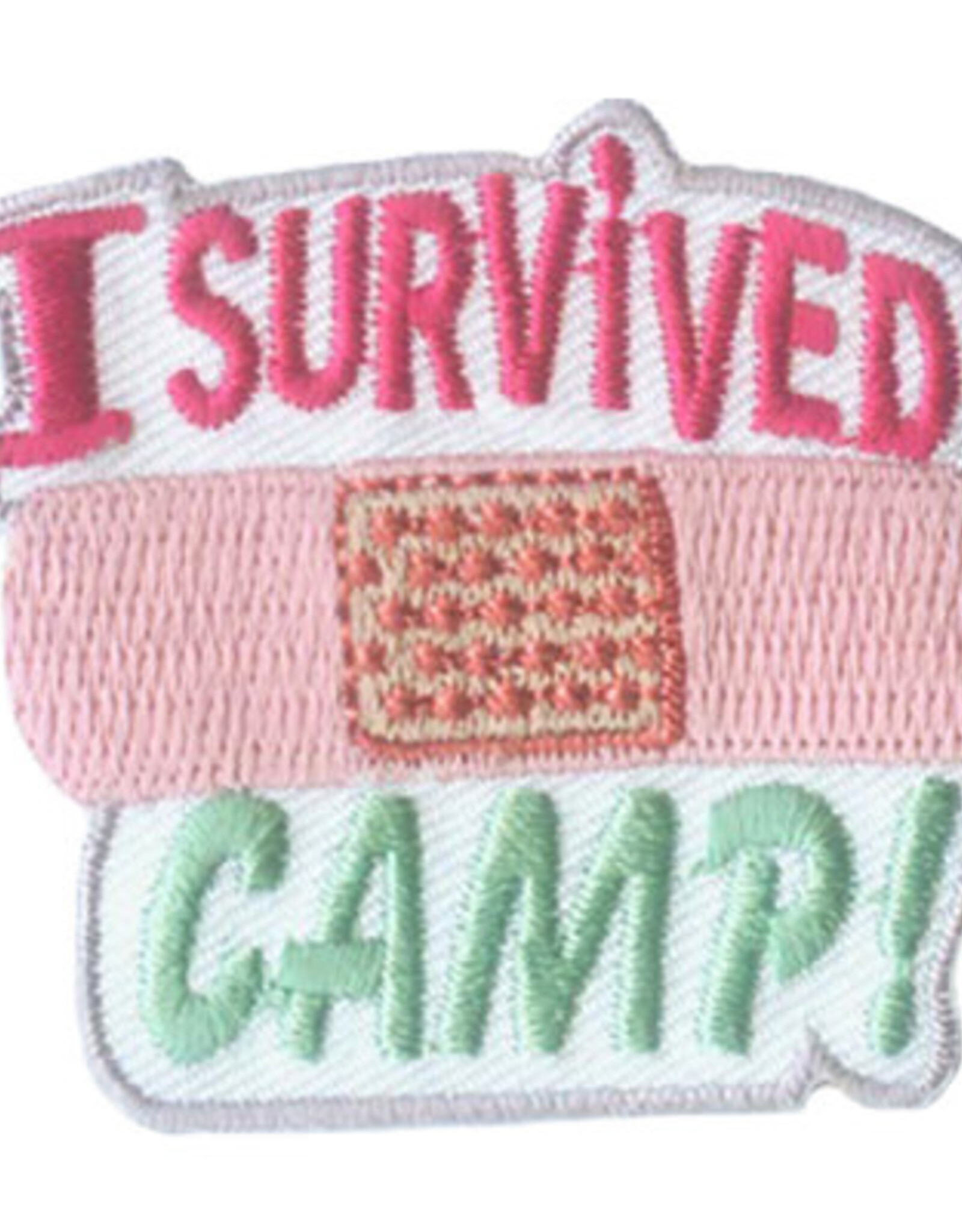 Advantage Emblem & Screen Prnt I Survived Camp Fun Patch