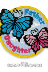 snappylogos Father Daughter Butterfly Fun Patch (8489)