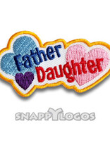 snappylogos Father Daughter Heart Fun Patch (8157)