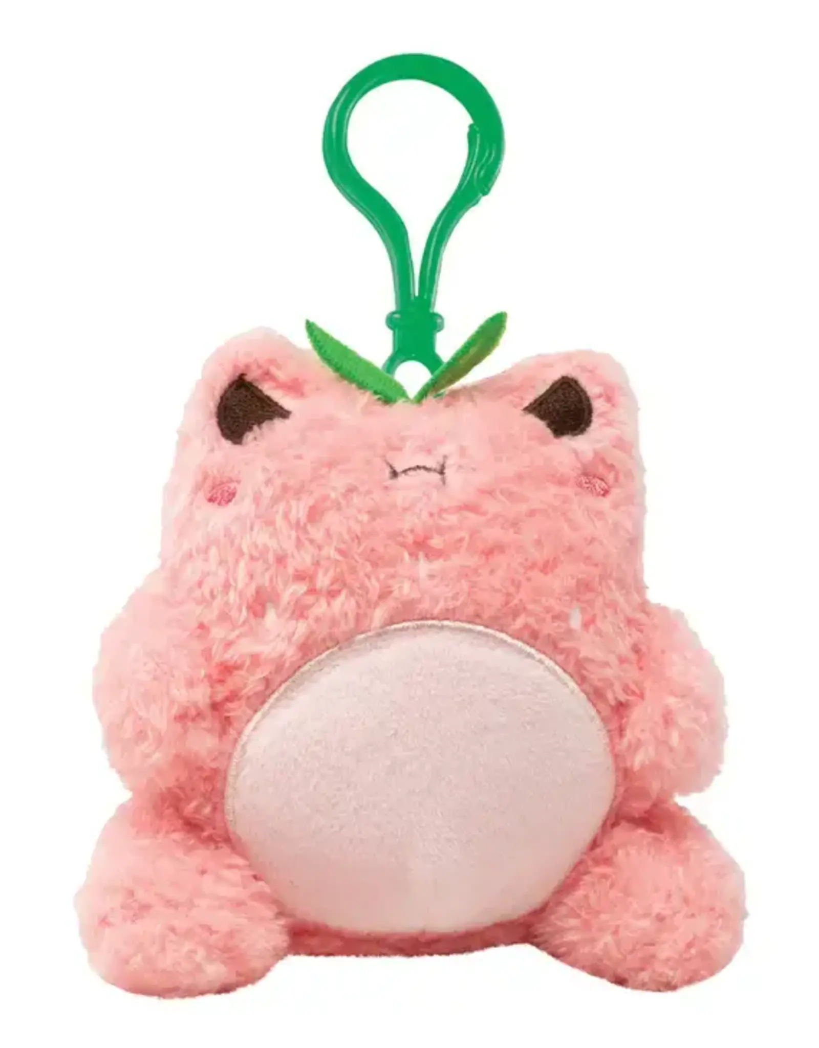 Cuddle Barn Mini Strawberry Frog Plush Keychain
