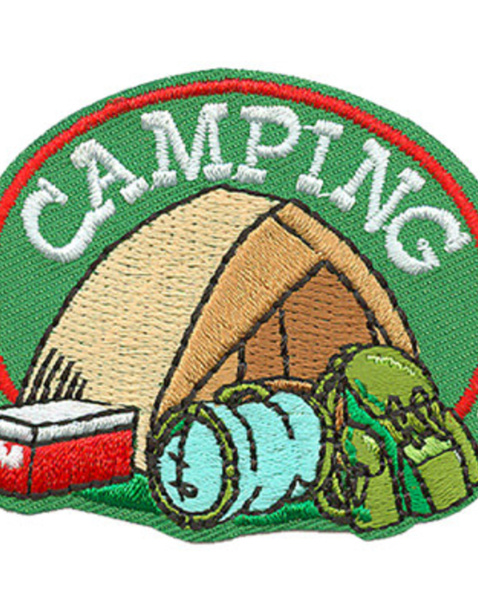 Camping Tent Setup Fun Patch