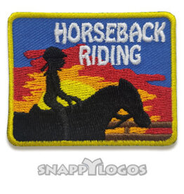 snappylogos Horseback Riding Fun Patch (9229)