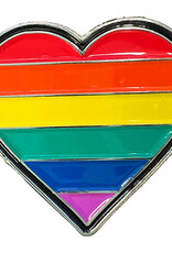 Advantage Emblem & Screen Prnt Rainbow Heart Pride Pin