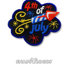 snappylogos 4th of July (Firework) Fun Patch (6465)