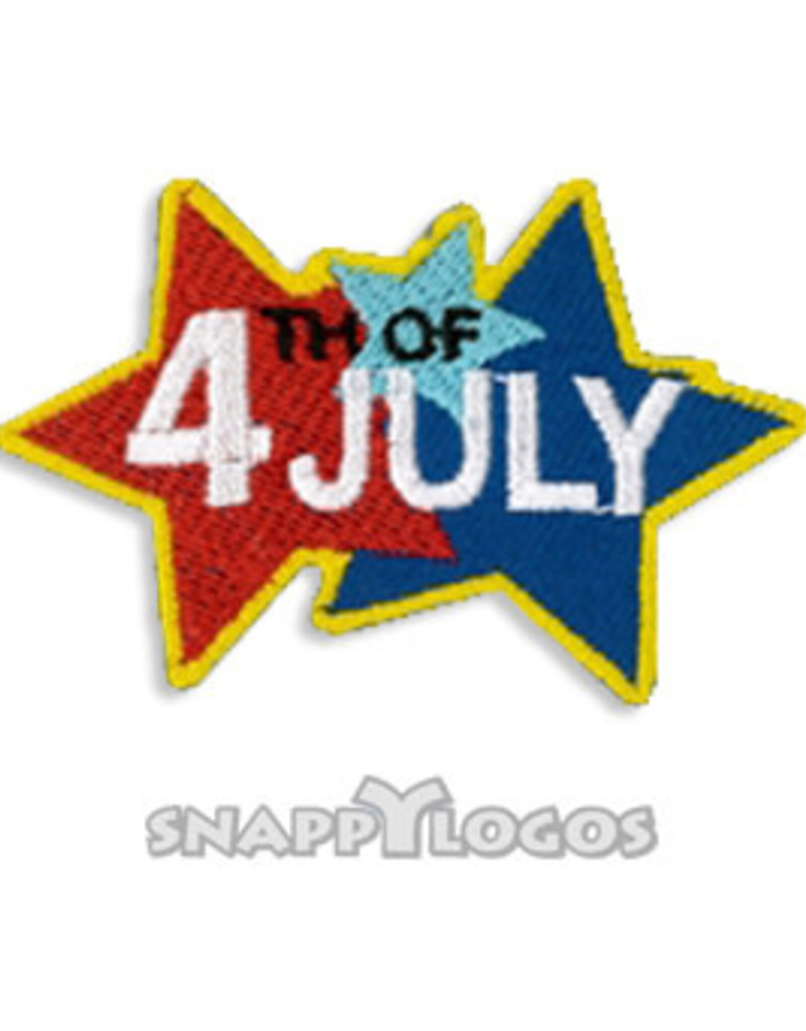 snappylogos 4th of July (Stars) Fun Patch (8655)