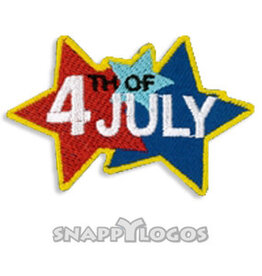 snappylogos 4th of July (Stars) Fun Patch (8655)