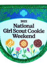 GIRL SCOUTS OF THE USA ! 2022 National Girl Scout Cookie Weekend Sew-On Patch