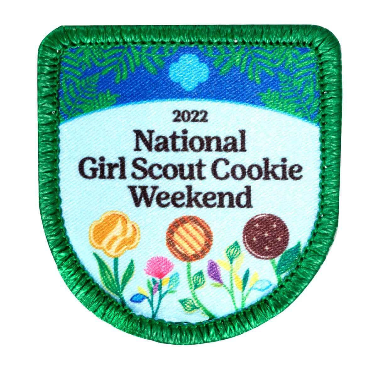 Girl Scouts Of The Usa 2022 National Girl Scout Cookie Weekend Sew On Patch Girl Scouts Of 1358