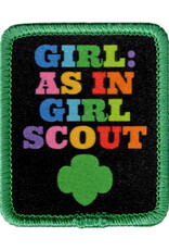Girl As in Girl Scout Patch