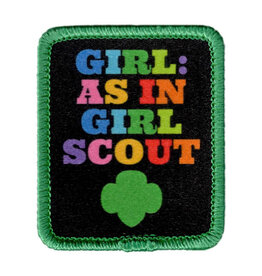 Girl As in Girl Scout Patch